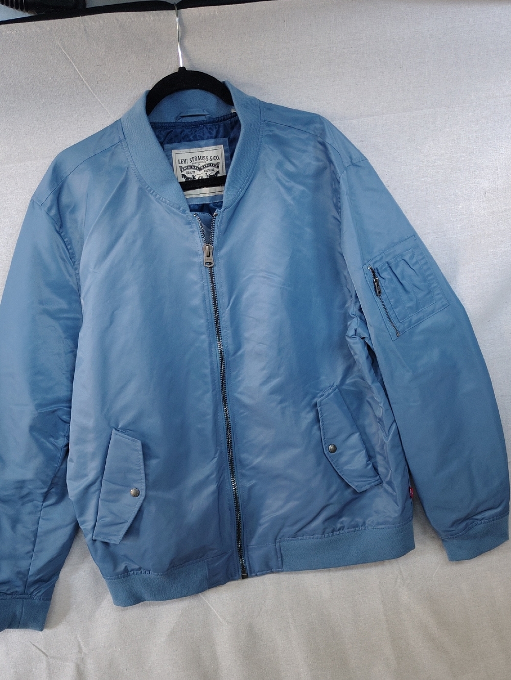 Levi's Men's Sky Blue Bomber Jacket